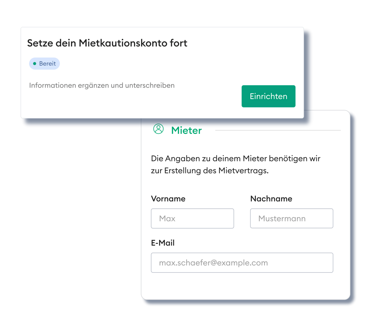 Mietkautionskonto in der SmartMiete-App