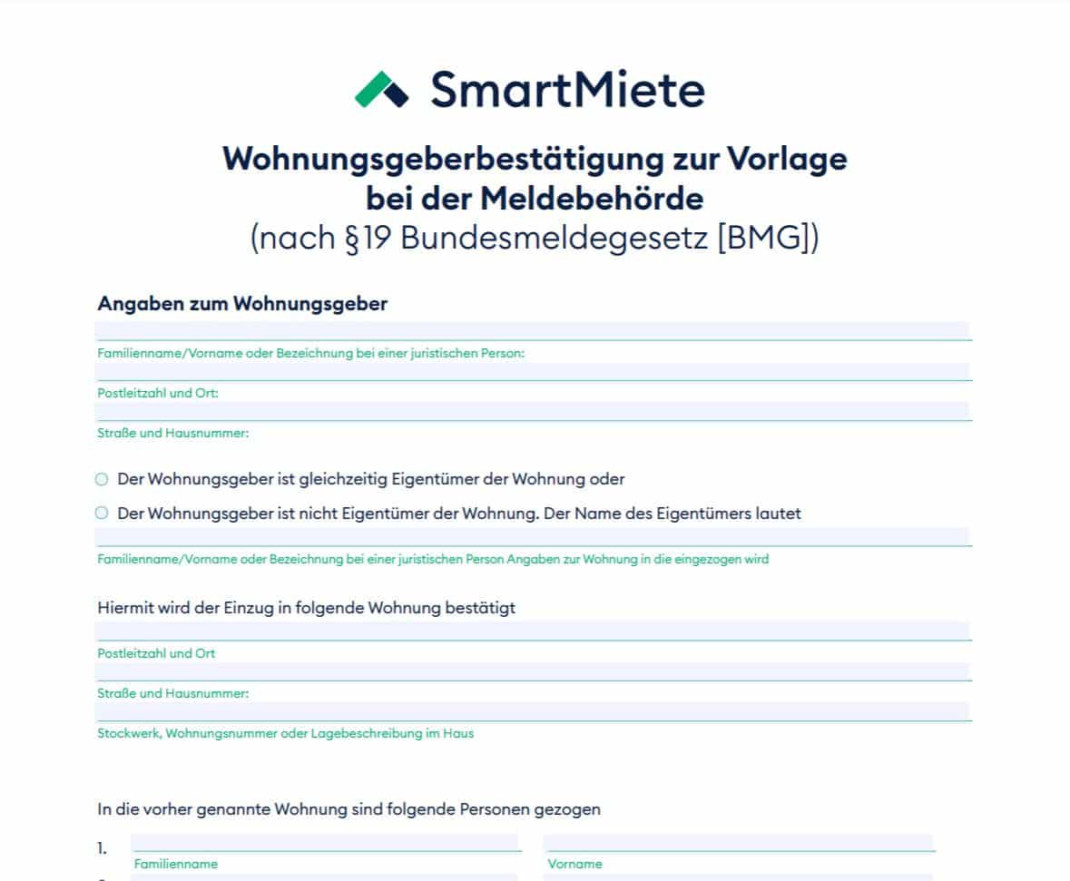 Wohnungsübergabe